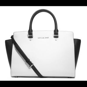 Michael Kors Selma Medium Color Block Satchel